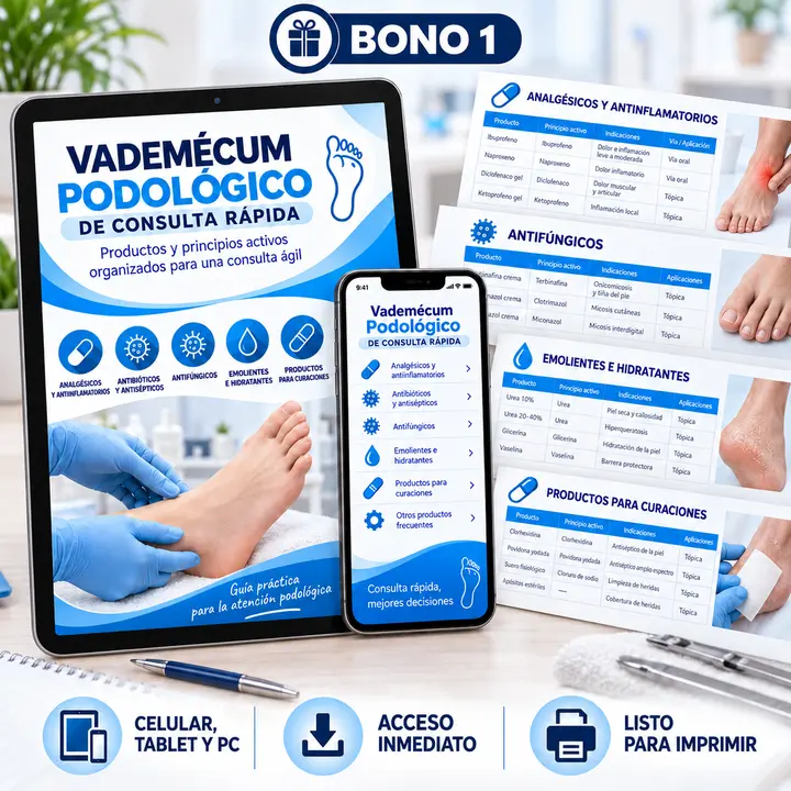 Vademécum Podológico de Consulta Rápida