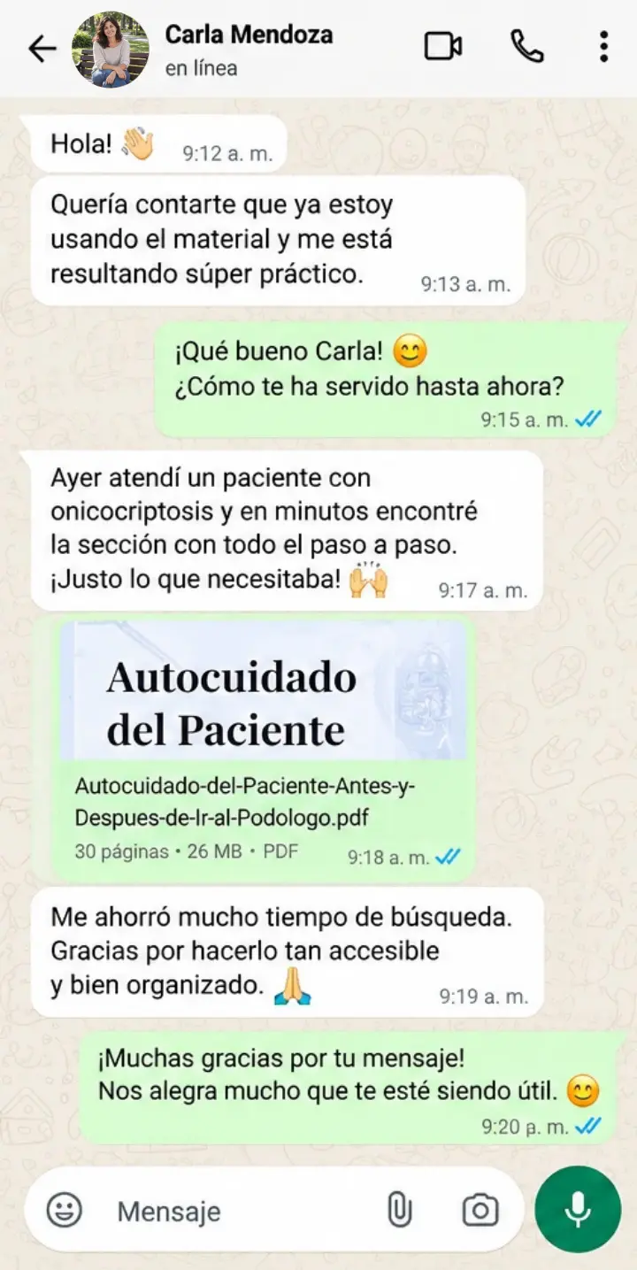 Testimonio de Carla Mendoza sobre practicidad