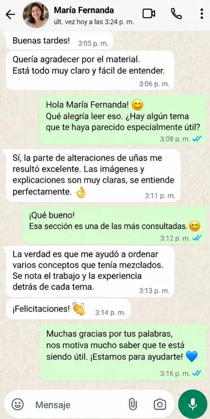 Testimonio de María Fernanda sobre claridad